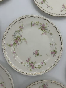 Set Of 12-1930’s Princess By Pope Gosser 6” Bread Butter Plates Pink Rose Gold - Picture 1 of 13