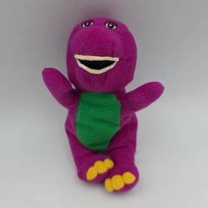 Vintage 6 Zoll Barney der lila Dinosaurier Mini Sitzsack Plüsch Lyon - Bild 1 von 5
