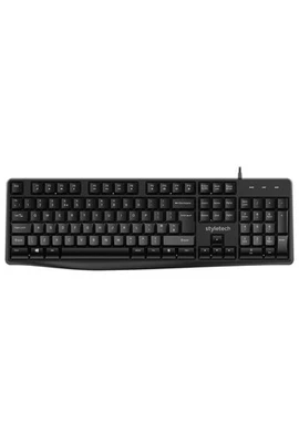 Styletech K100 Wired Keyboard - Black - Damaged Box - Image 1 of 2