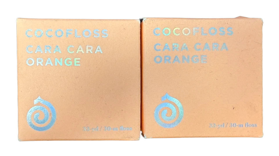 4x Cocofloss Coco Floss Dental Cara Cara Orange - 32 Yards Each