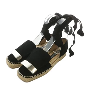 Sergio Rossi Sandalen Damen Gr. 34 schwarz Wildleder - Bild 1 von 7