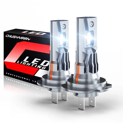 For Yamaha YZF-R6 YZF-R1 2X H7 Motorcycle LED Headlight Bulbs 6000K White - Image 1 of 4