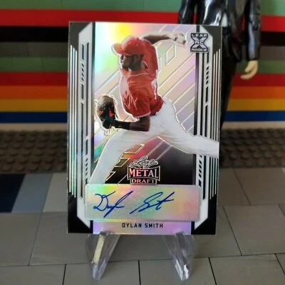 2021 Leaf Metal Draft Baseball XRC Auto BLACK RAINBOW /15 DYLAN SMITH BA-DS1 - Image 1 of 3