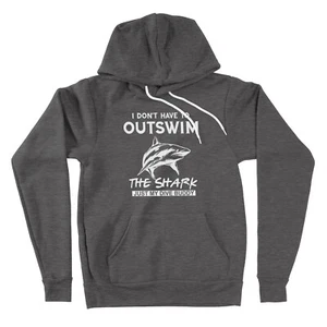 I Don't Have To Outswim The Shark Just My Dive Buddy Hoodies Sweater Sweatshirt - Picture 1 of 12