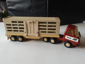 Vintage 1970s Tonka Semi Truck And Livestock Trailer - Picture 1 of 18