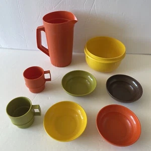 Tupperware Mini Tea Party 1979 Vintage Serve It Set Lote de 8 Piezas - Imagen 1 de 1