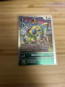 Wormmon Digimon Card Game BT12-047 NM FOIL | Bandai Fest 2024 Convention Promo - Picture 1 of 2
