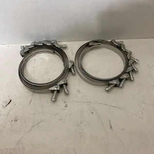 Ideal 3-1/2" Stainless Steel Worm Hose Clamps Size 48 89mm 3.5” (lot Of 16) - Picture 1 of 5