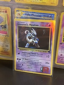 Giovanni Mewtwo Goddess Story Girl Anime Waifu Holofoil Card