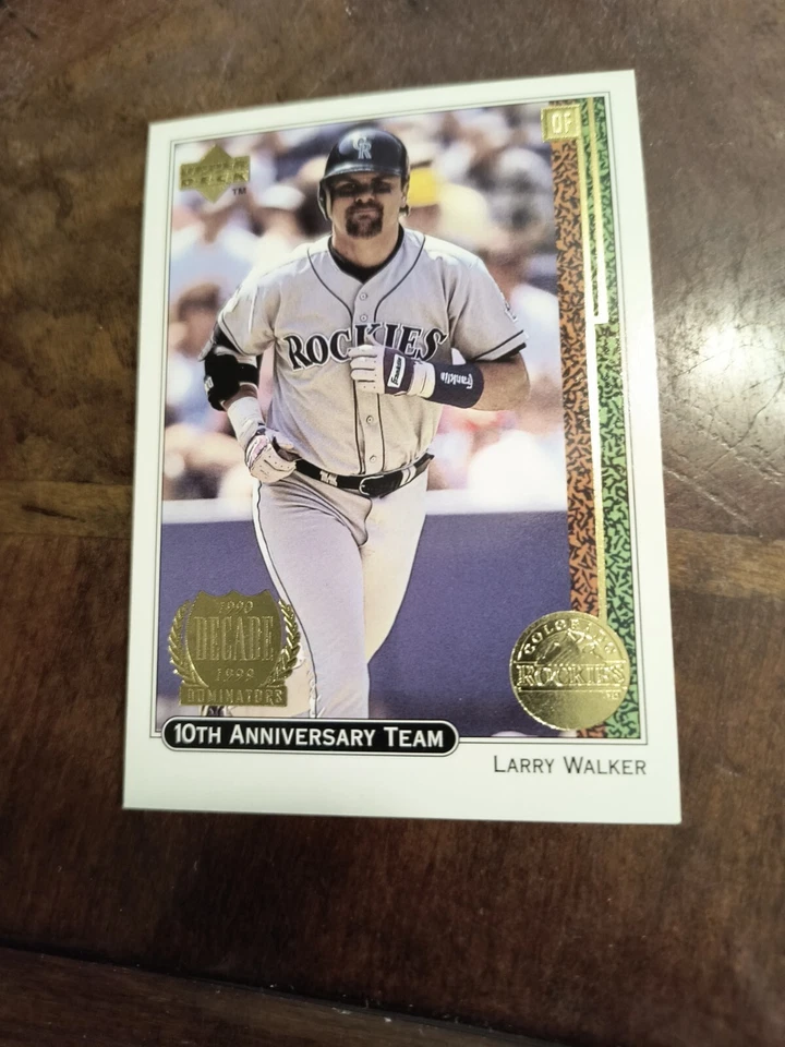 LARRY WALKER 1998 UPPER DECK 10TH ANNIVERSARY TEAM #X29 FREE SHIP - Image 1 of 2