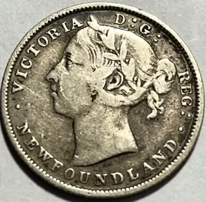 CANADA - Newfoundland - 20 Cents - 1888 - Km-4 - Low Mintage Silver Coin - Picture 1 of 2