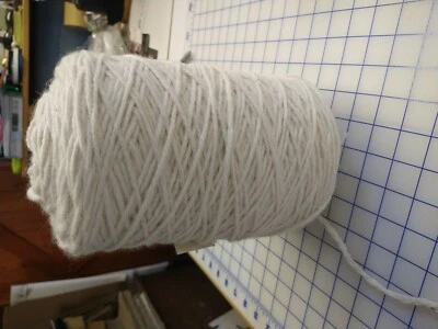 CUNKY Alpaca 100% chunky wool yarn white from my own herd 1 x 200g hanks
