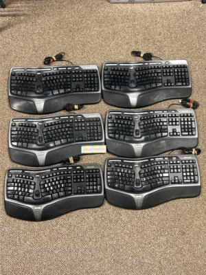Microsoft 4000 V1.0 KU-0462 1048 Natural Ergonomic Keyboard (COSMETIC GRADE C+) - Image 1 of 4