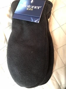 Isotoner Kids Grey/Black Mittens ~ Size 4 - 7 ~ New with Tag - Picture 1 of 2