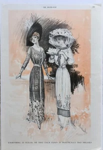 June 1910 The Delineator EVERYTHING IS VEILED Women's Fashion Magazine Page - Picture 1 of 4