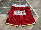 Unisex Adults Houston Rockets Basketball Shorts Stitched S-3Xl