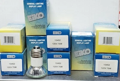 🤡💡💡9 pack    EIKO 10452 75W 120V screw base. ... WOW WHAT A DEAL  !! - Image 1 of 4