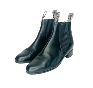 Bontines Lara Slip on Ankle Boots Mens Black Size 30 US 12 La Espuela Mexico - Picture 1 of 8