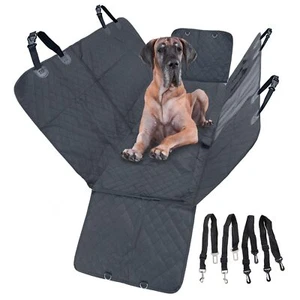 Hundedecke Schutzmatte Schonbezug Schwarz für Auto PKW Rücksitzbank universell - Picture 1 of 11