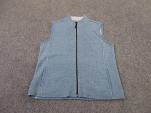 Red Maple Vest Jacket Womens L Blue Alpaca Sweater Outdoors Hiking Camping - Picture 1 of 8