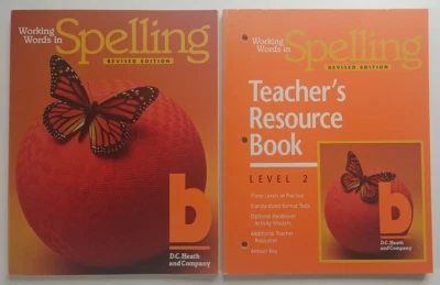 Working Words in Spelling Workbook B + Teacher's Resource Book Level 2 (1994) PB - Image 1 of 4