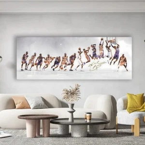 Kobe Bryant Basketball Legends Prints Canvas Poster Wall Art 40x120cm - Picture 1 of 6