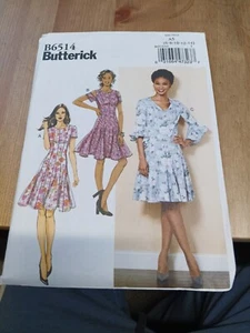 Butterick Schnittmuster 6514 Misses/Petite ausgestelltes A-Linien Kleid 6-14 UNGESCHNITTEN - Bild 1 von 2
