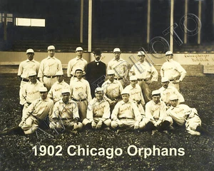 1902 CHICAGO ORPHANS (Cubs) 8x10 PHOTO LAST SEASON AS THE ORPHANS - Picture 1 of 1