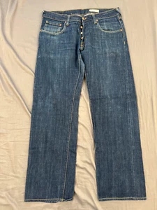 H&M Bragg Mens Jeans Size 34 x 32 Fitted Waist Straight Leg - Picture 1 of 5