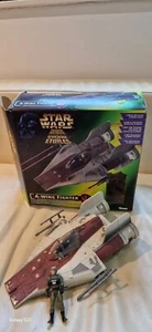 Star wars A- Wing fighter Keener 1990's with pilot - Picture 1 of 3