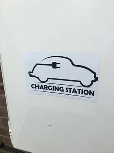 Decalcomanie/Adesivi Caricabatterie EV per Scatola Caricabatterie 21cm x 12cm. - Foto 1 di 3