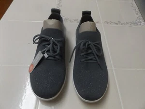 FITFLOP Ladies Gray Slip-On Sneakers / Size 6 / New - Picture 1 of 6