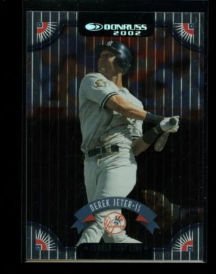 2002 Donruss DEREK JETER Career Stat Line #3 21/188 - Image 1 of 2