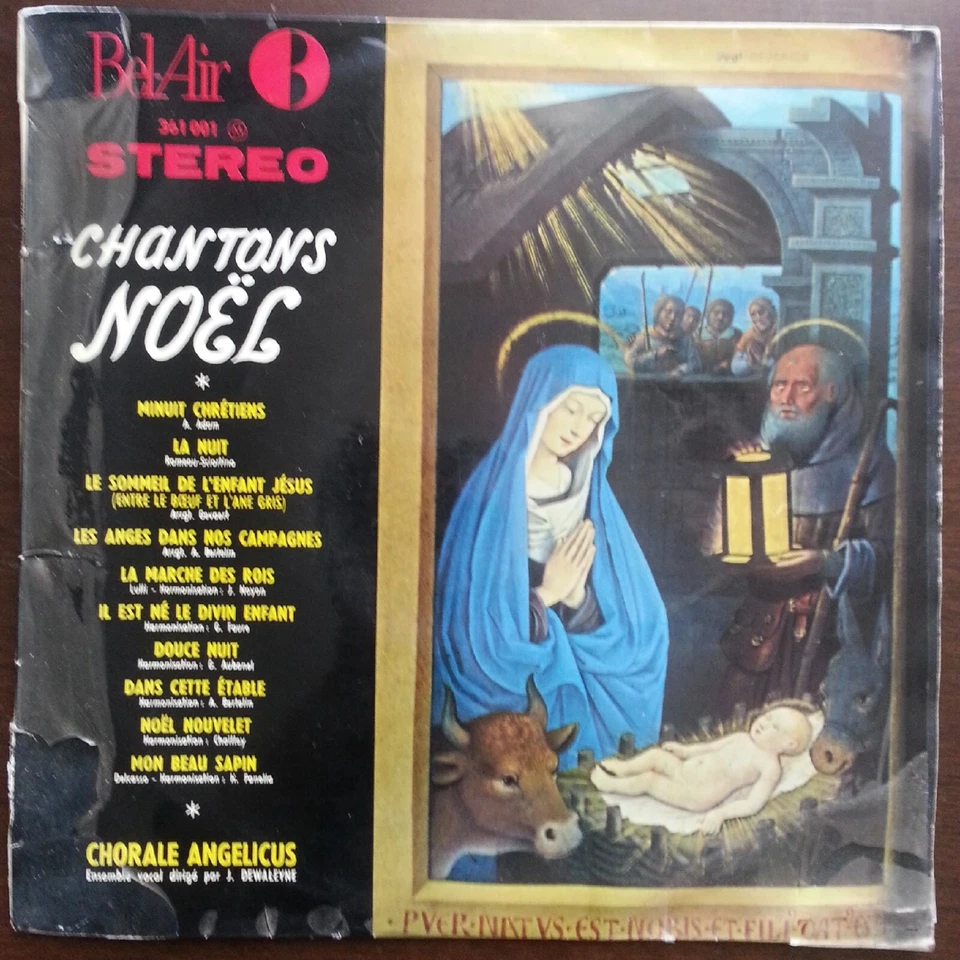 BOYS CHOIR CHORALE ANGELICUS CHANTONS NOEL CHRISTMAS SONGS LP10" 25CM 33T  - Photo 1/1