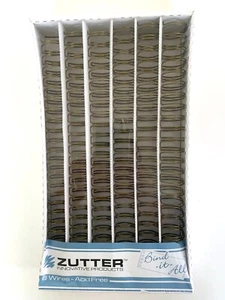 Zutter Bind It All 1" Antique Brass Wire Binding Coils 6 Pieces - Picture 1 of 2
