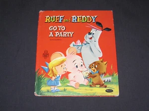 Ruff and Reddy Go to a Party Whitman Tell-A-Tale Book 1958 - Picture 1 of 12