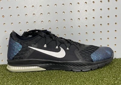 Nike MENS Zoom Training AMP Shoe Super Bowl LI Black Blue 882152 001 Size 14 New - Image 1 of 4