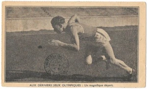  Magnifique départ aux derniers JEUX OLYMPIQUES CPA animée sépia écrite en 1937  - Picture 1 of 2