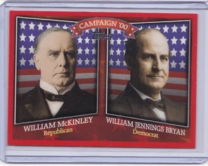 Campaña histórica Topps 2008 enfrentamientos William McKinley Jennings Bryan 00 ID5 - Imagen 1 de 2