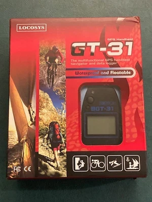 Locosys GPS Tracker (B)GT-31 Handheld Navigator Data Logger Windsurfing Biking - Image 1 of 4