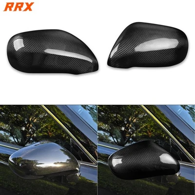 Real Dry Carbon Fiber Side Rearview Mirror Cap Cover For Lexus IS250 IS350 06-12 - Image 1 of 4