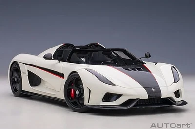 AUTOart Koenigsegg Regera Blanco/Negro Rojo Carbono Acentos - 1:18 79027 Foto 1 de 4