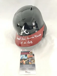 ATLANTA BRAVES RONALD ACUNA signed INSCRIBED FULL SIZE BATTING HELMET JSA - Picture 1 of 8