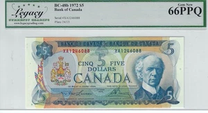 1972 BOC BC-48b, $5  Law/Bou SN: XA 1246088  Legacy  **GEM 66 PPQ** - Bild 1 von 2