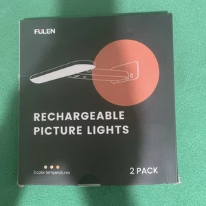 FULEN 2 Pack Rechargeable Picture Lights, Sconce Style w/ 3 temperature setting - Picture 1 of 5