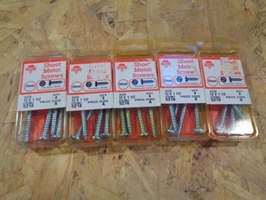 NOS Hillman Steel Sheet Metal Screws, Pan Head 12 x 1-1/2; 4 piece each - Picture 1 of 3