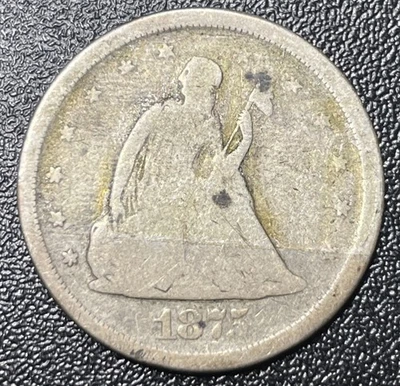 1875-S Silver Twenty Cent Piece 20c Nice Circulated Type Coin - Image 1 of 2