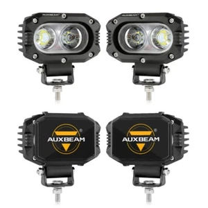 AUXBEAM 2x 4" LED Pod Work Light White Flood Driving Fog Lamp For Ford 2012-2023 - Bild 1 von 12