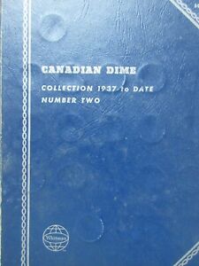 Set of Canada Ten Cents Dimes (1937 - 1996) in WHITMAN Folder 10 Cents 10c (ST9)