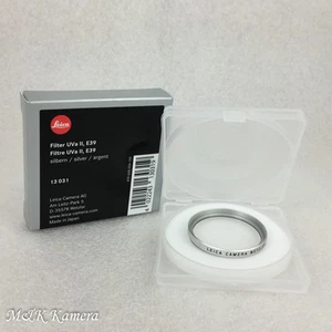 Brand New Leica Silver Uva II E39 39mm filter for Leica Summicron-M 35 50 2.0 - Picture 1 of 4